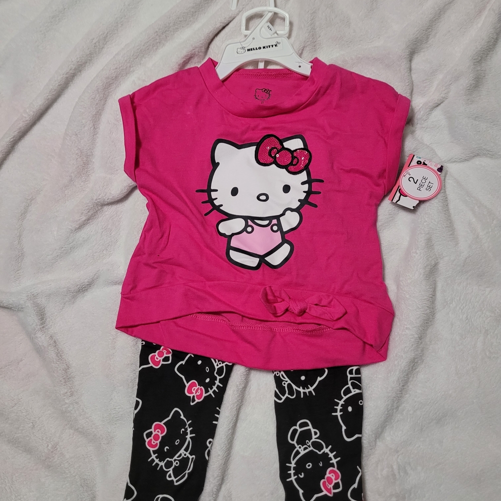 Hello Kitty Bright Pink Tee with Character Print